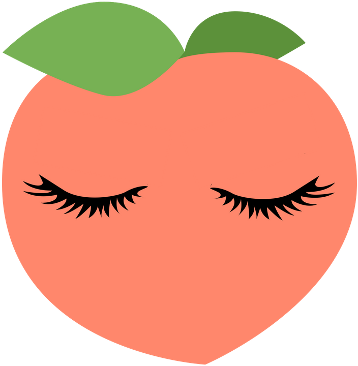 Picture Library Download Toronto Extensions Peach Lashes Clipart (1080x1080), Png Download