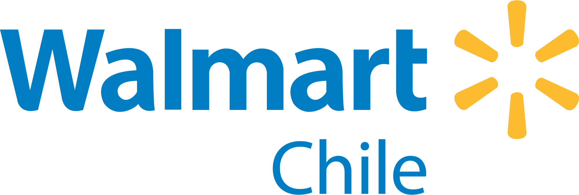 File Walmart Chile Logo 1 Svg Wikimedia Commons - Disney Cars Disney/pixar Cars Die-cast Vehicle - Wally Clipart (2000x676), Png Download