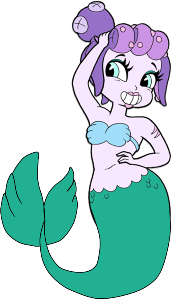 Cala Maria - Cuphead Cala Maria Png Clipart (572x974), Png Download