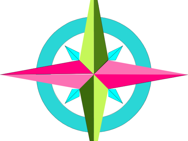Compass Clipart Colorful - Compass - Png Download (640x480), Png Download