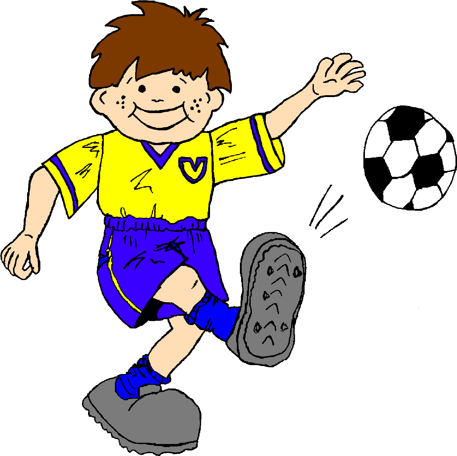 Видео Сам Будућност - Footballer Clipart (1539x1563), Png Download