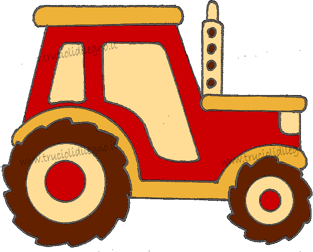 Trattore Color Legno - Wood Clipart (622x501), Png Download