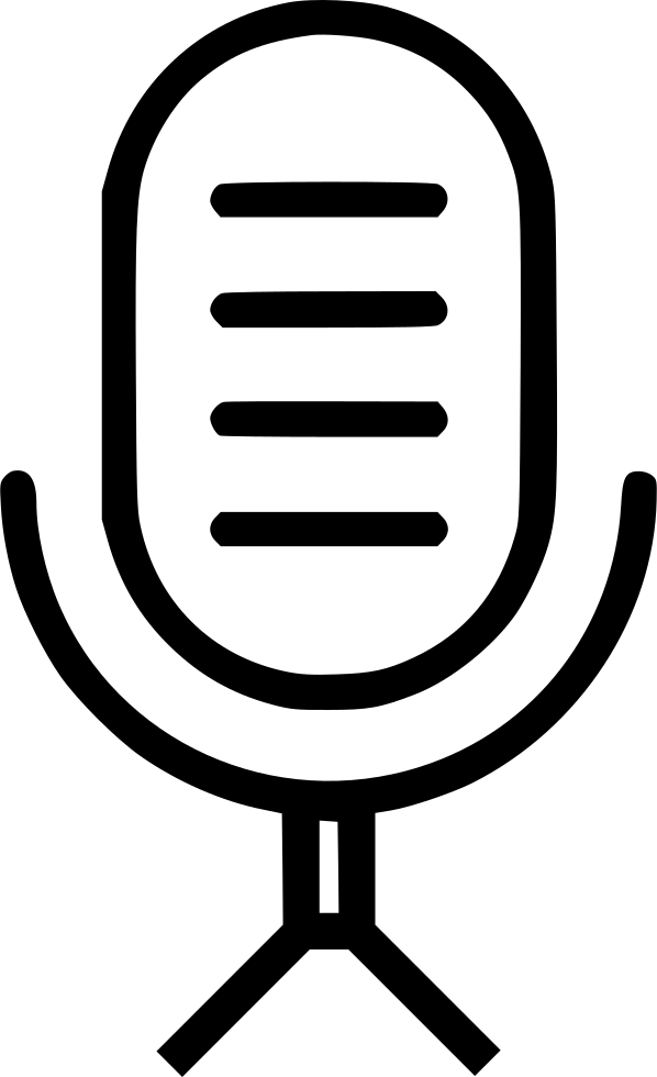 Microphone Radio Vintage Mic Comments - Icon Clipart (598x980), Png Download