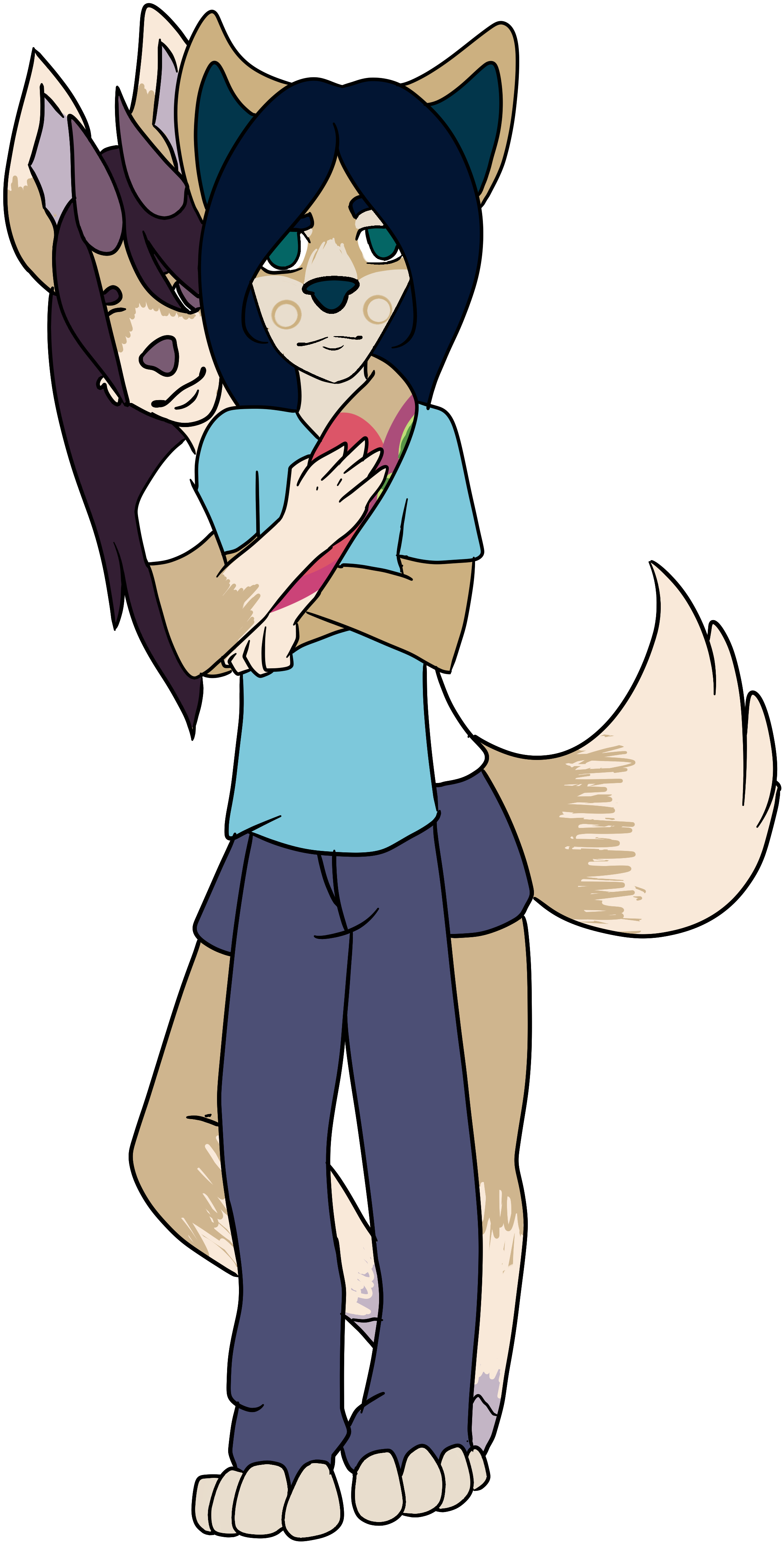 Family Love - Cartoon Clipart (2484x4685), Png Download