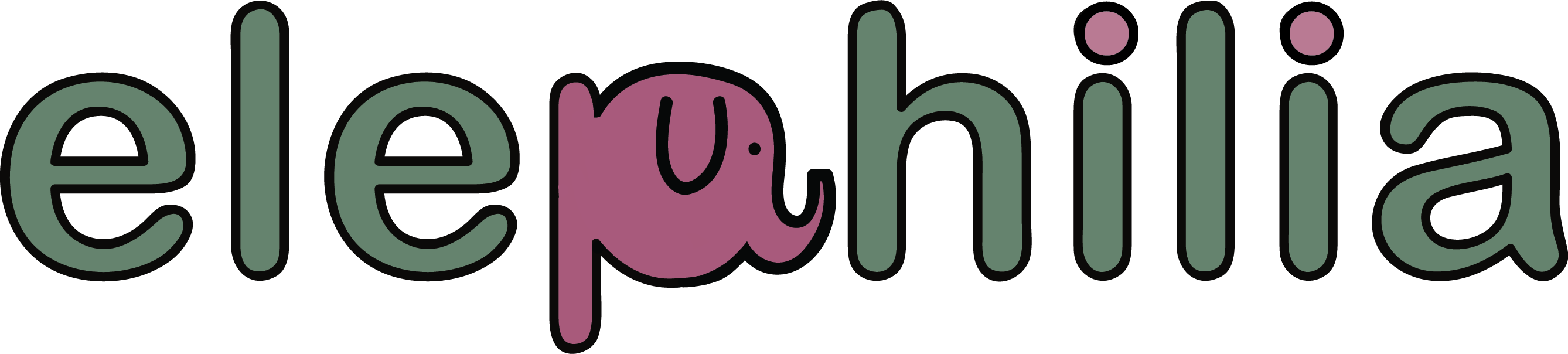 Elephilia Online Store For Women Who Love The Elephants Clipart (2676x604), Png Download