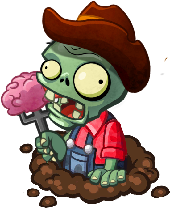 Brain Farmer - Plants Zombies Heroes Zombuffe Clipart (690x819), Png Download