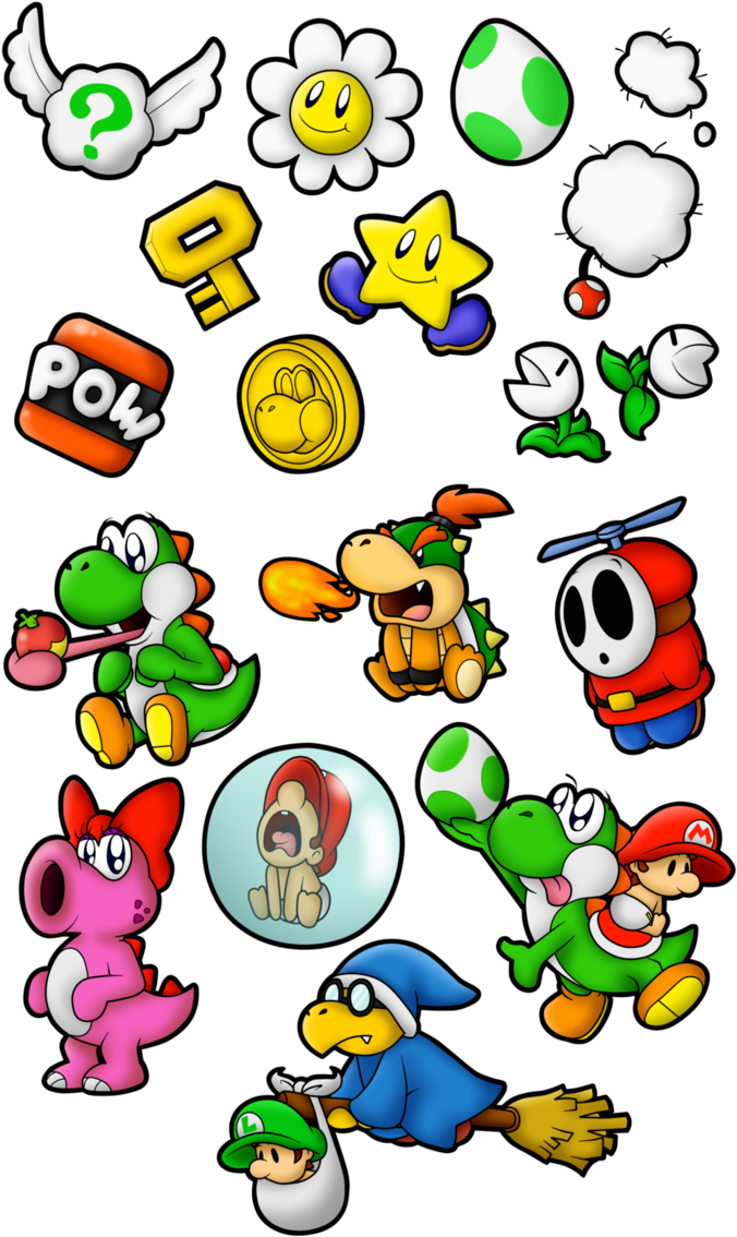 Commish Yoshi S Madness By Superlakitu On - Personajes De Yoshi Island Clipart (692x1154), Png Download