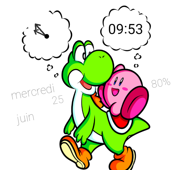 Kirby And Yoshi Preview Clipart (640x580), Png Download