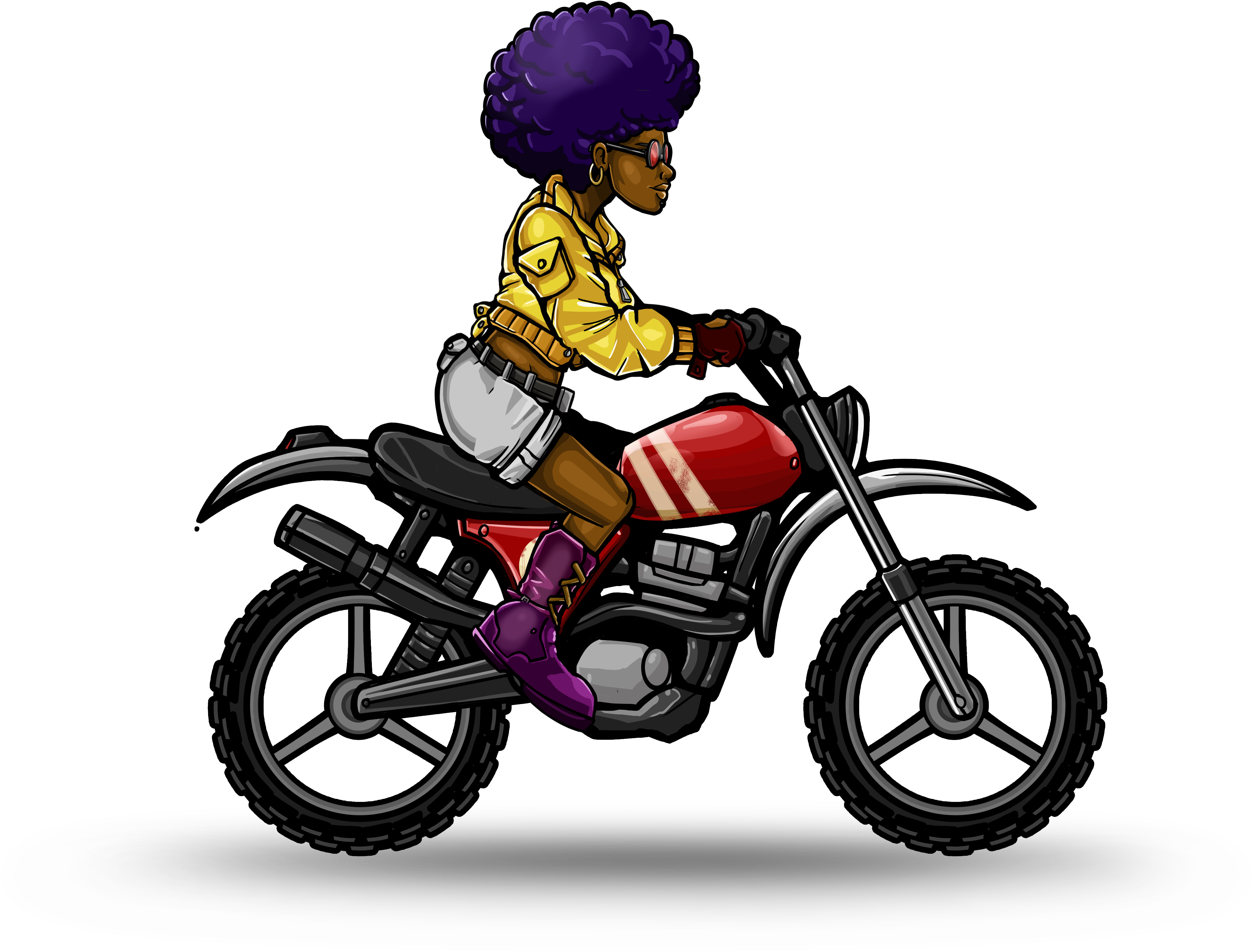Dynamite - Motorcycle Clipart (5000x3332), Png Download