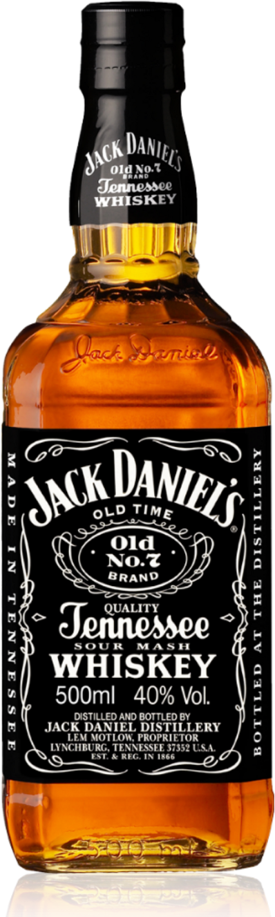 Jack Daniels Bottle Cut Out Clipart (480x1397), Png Download