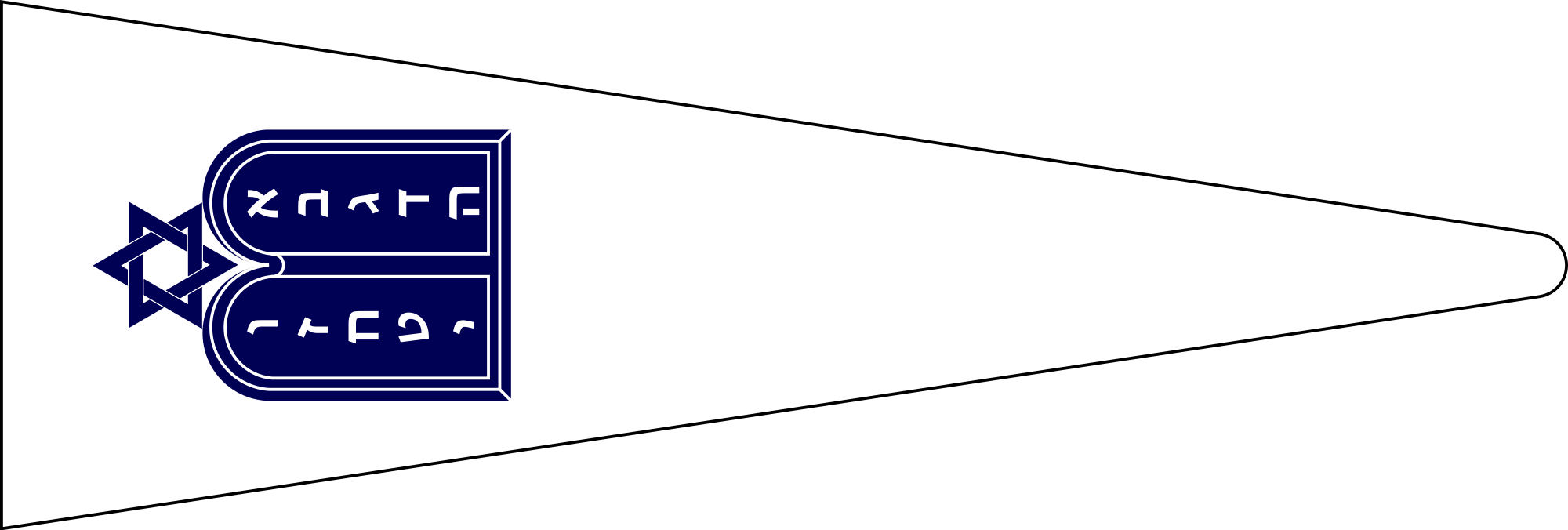 Open - The Magen David Clipart (2000x676), Png Download