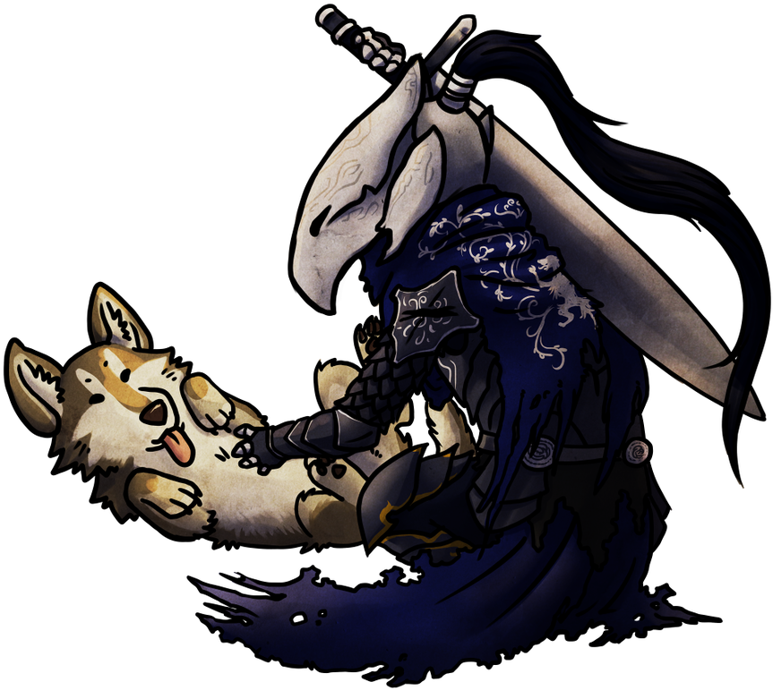 Dark Souls Artorias Chibi Clipart (902x800), Png Download