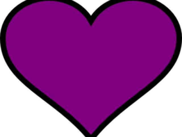 Dark Clipart Purple Heart - Purple Heart Clipart - Png Download (640x480), Png Download