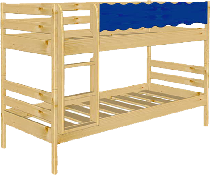 Etagenbett Welle Natur Leiter 2rollroste - Bunk Bed Clipart (800x1129), Png Download