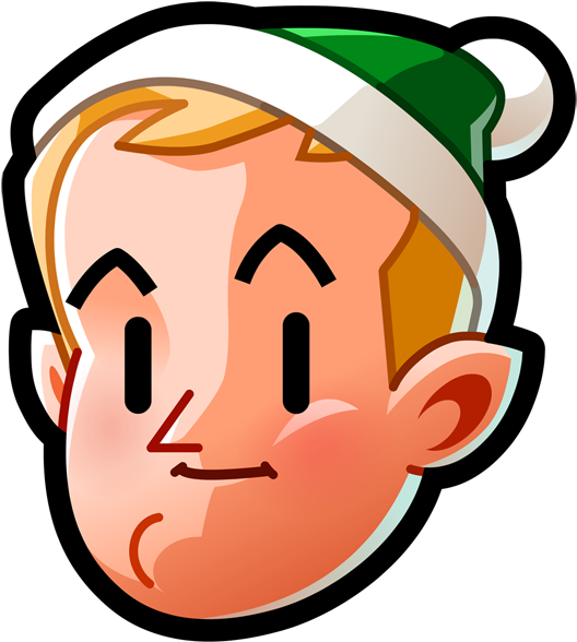 Elf Elf Face Head Holiday Noel Christmas Logo Icon Clipart (800x600), Png Download