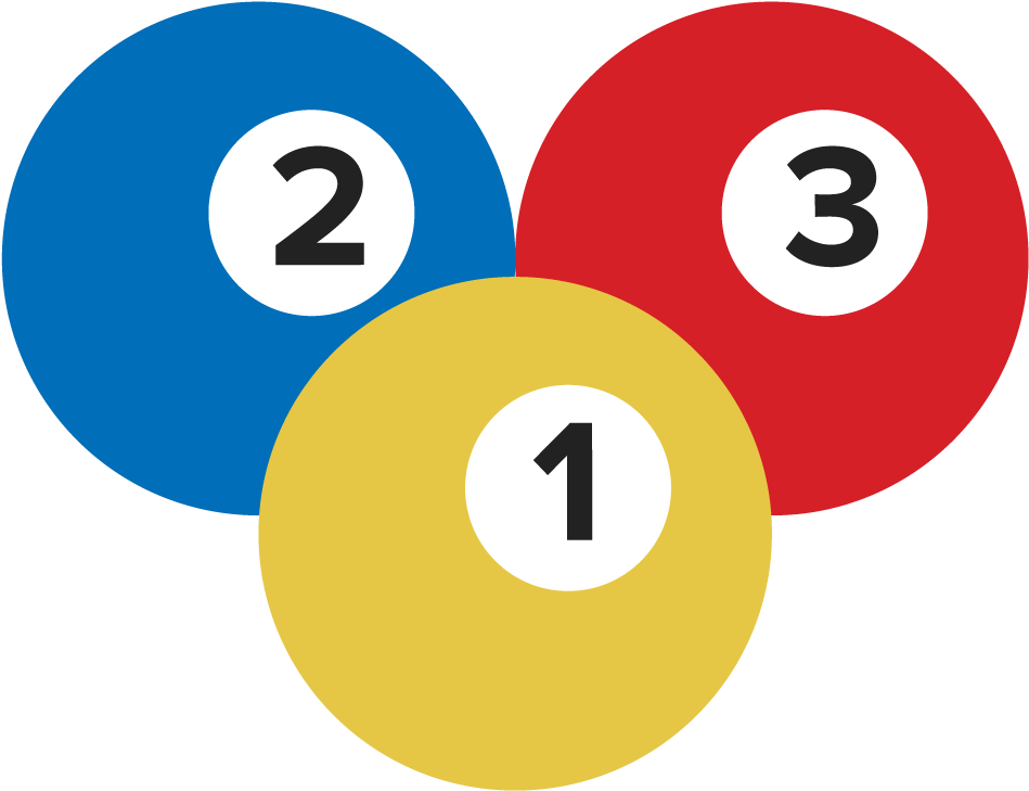 Sunday 3 Ball - 3 Pool Balls Clipart - Png Download (1000x1000), Png Download