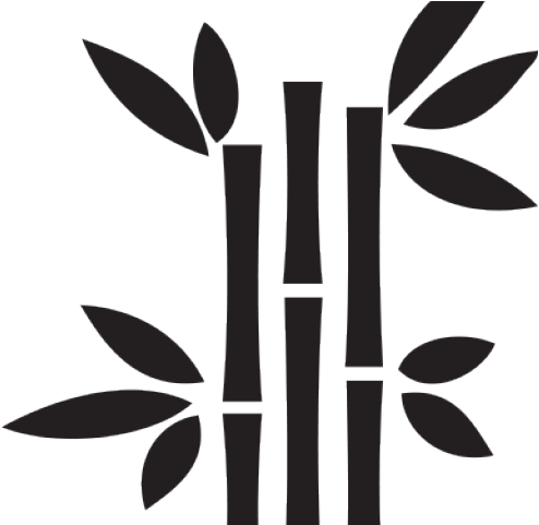 Black And White Bamboo Clipart - Png Download (640x480), Png Download