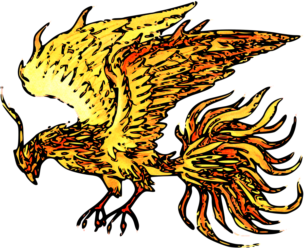 ”pheonix Rising From The Ashes” - Ave Fenix Clipart (1268x1024), Png Download
