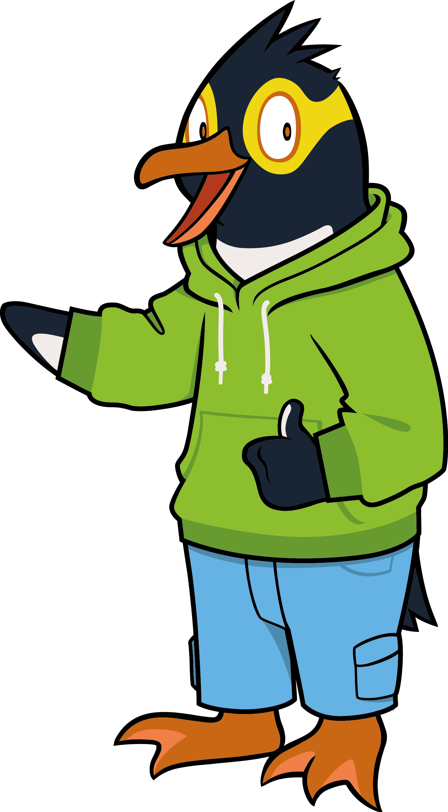 St John Is Committed To Child Protection - Penguin Clipart (1565x2832), Png Download