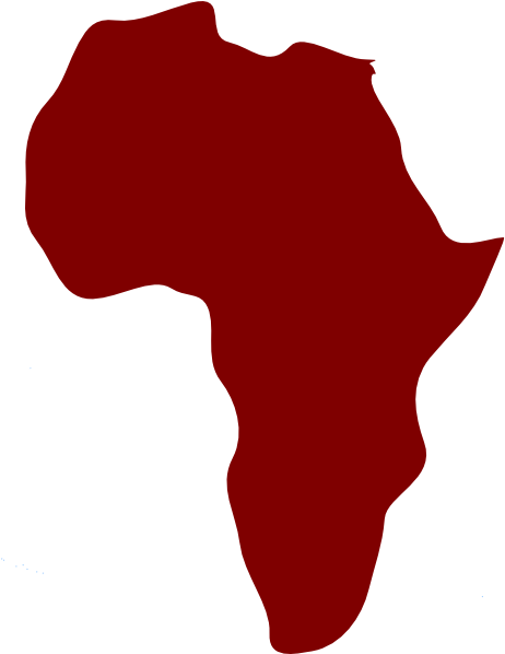 Banner Freeuse Stock Africa Clipart North - Red Africa Map Png Transparent Png (522x597), Png Download