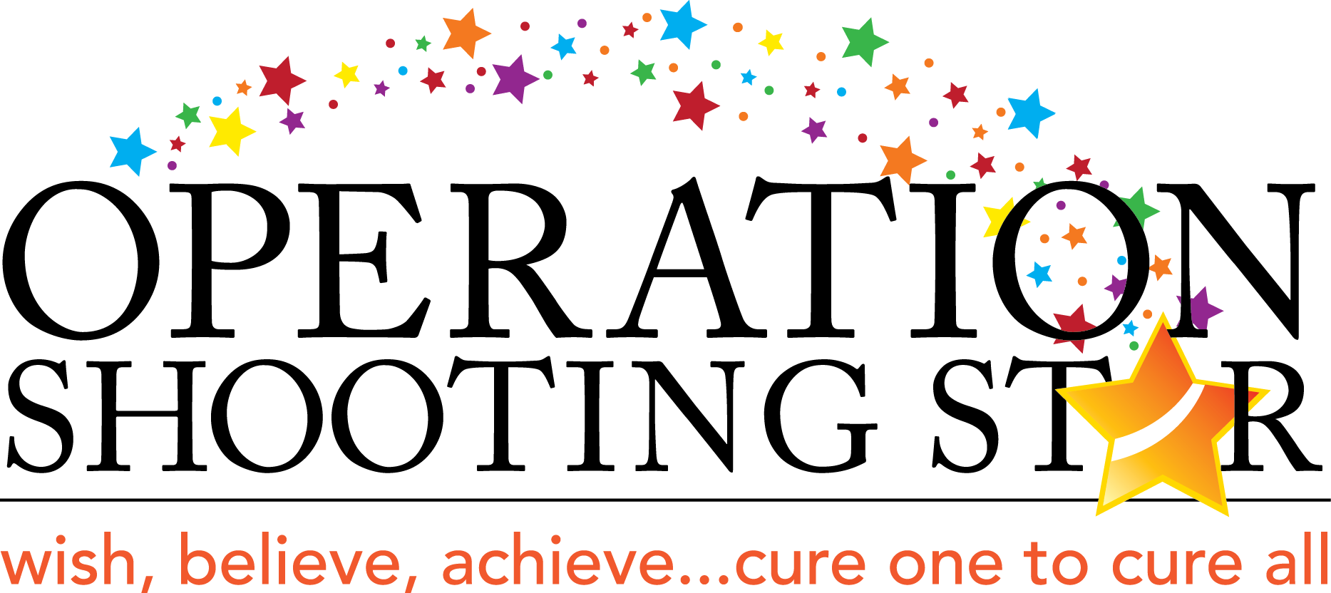 Falling Stars Clipart Celebration - Operation Eyesight - Png Download (1867x832), Png Download