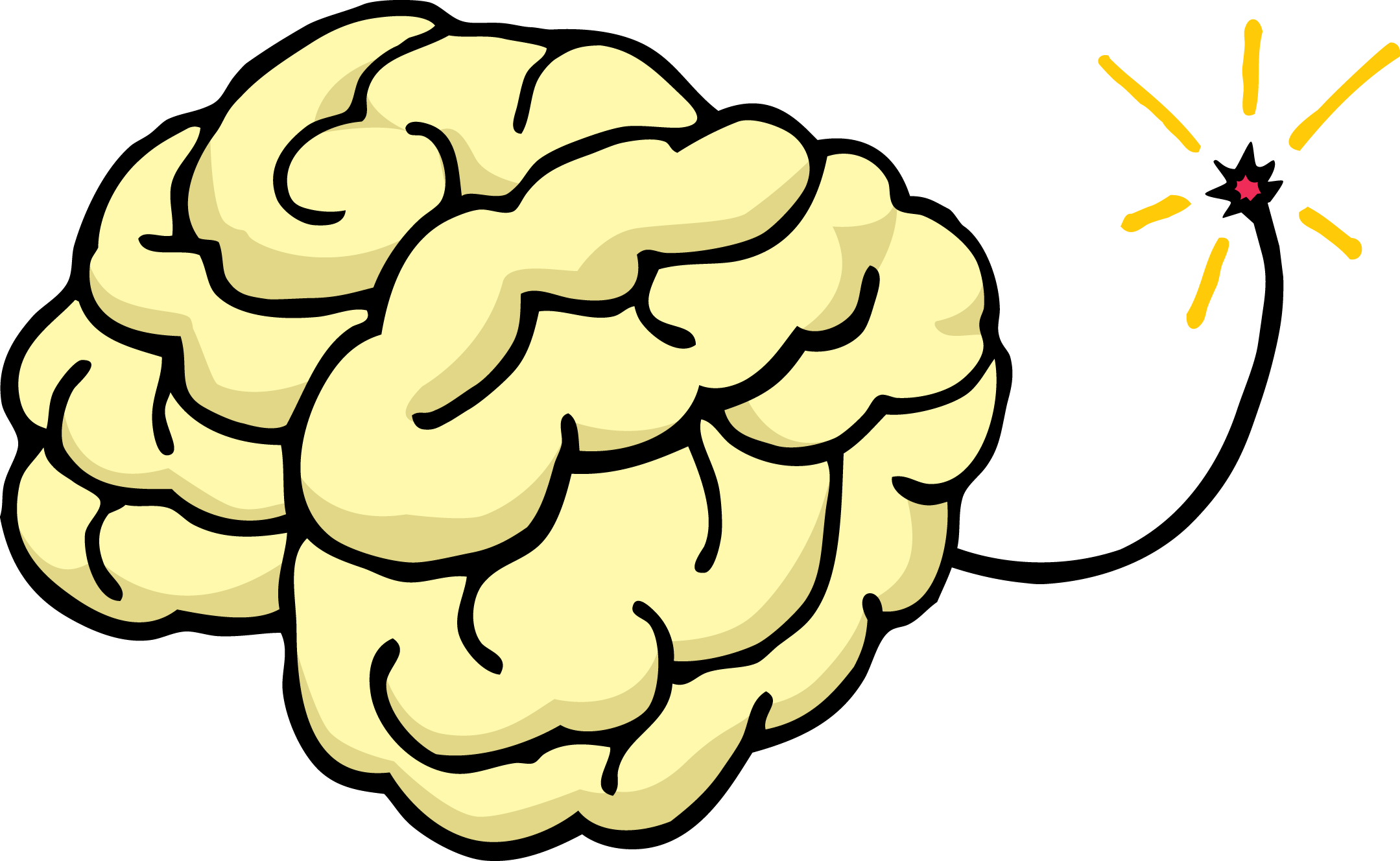 Popular Images - Brain Bomb Clipart (2159x1328), Png Download