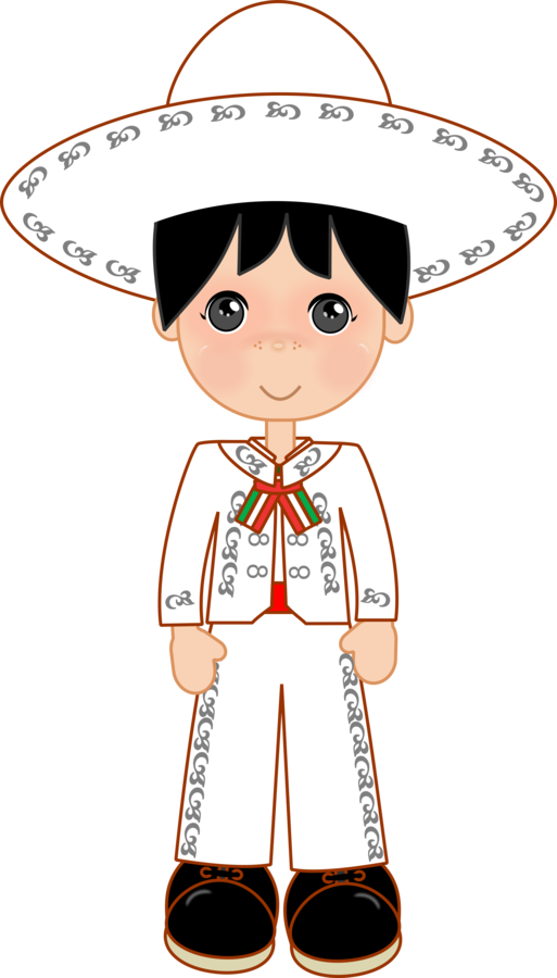 Transparent Library Mexican People Clipart - Imagenes De Charritos Animados - Png Download (513x900), Png Download