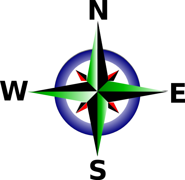 Compass Clip Art - Direction Clipart - Png Download (600x582), Png Download