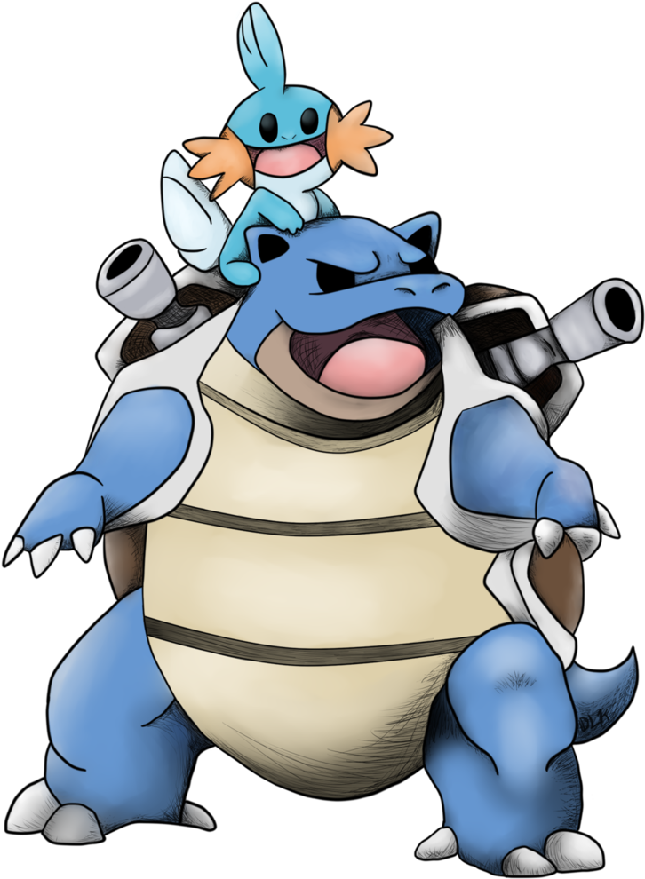 Graphic Free Stock Blastoise Drawing Tattoo - Pokémon Clipart (774x1032), Png Download