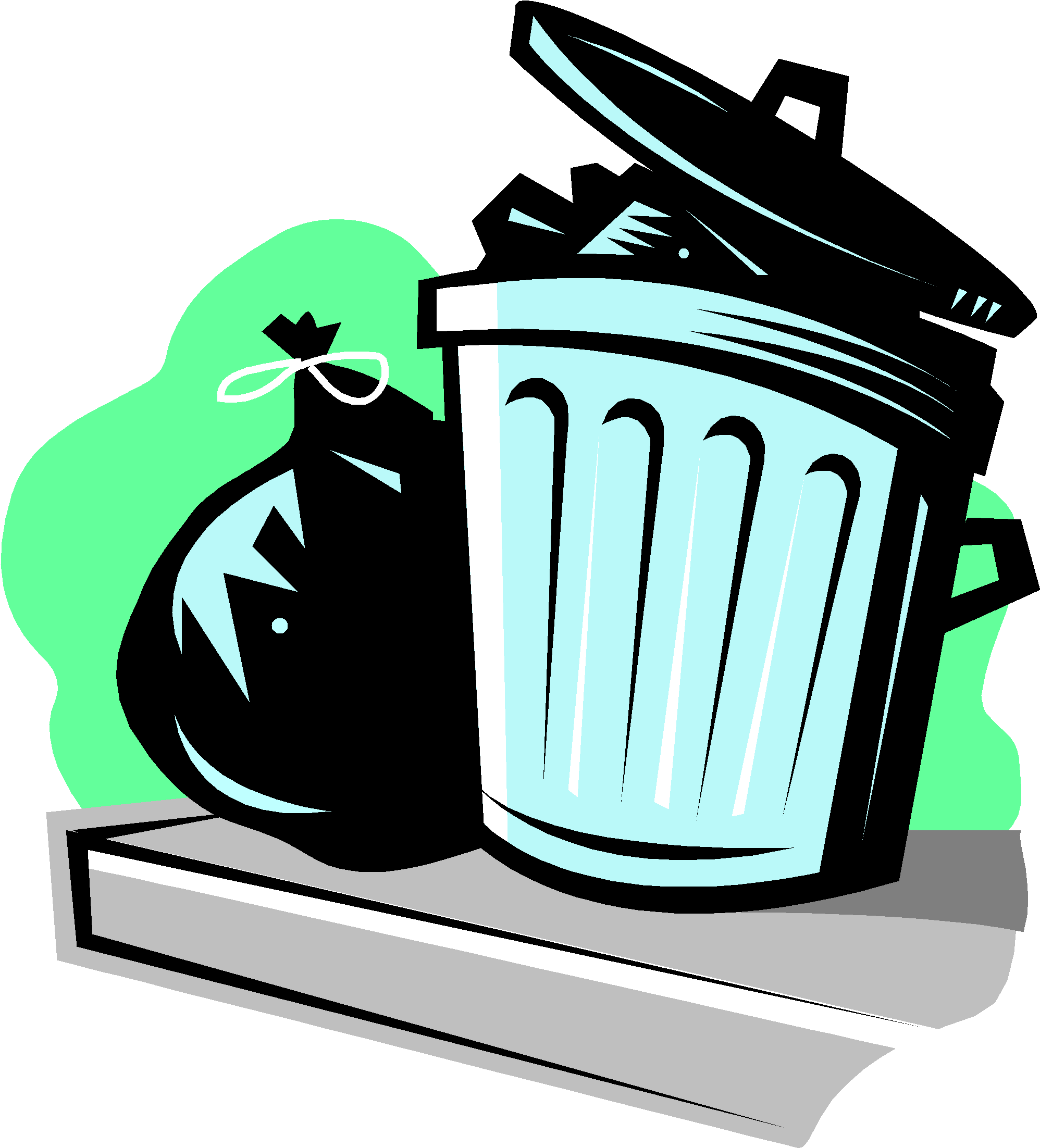Trash And Recycling Clipart - Png Download (2097x2326), Png Download