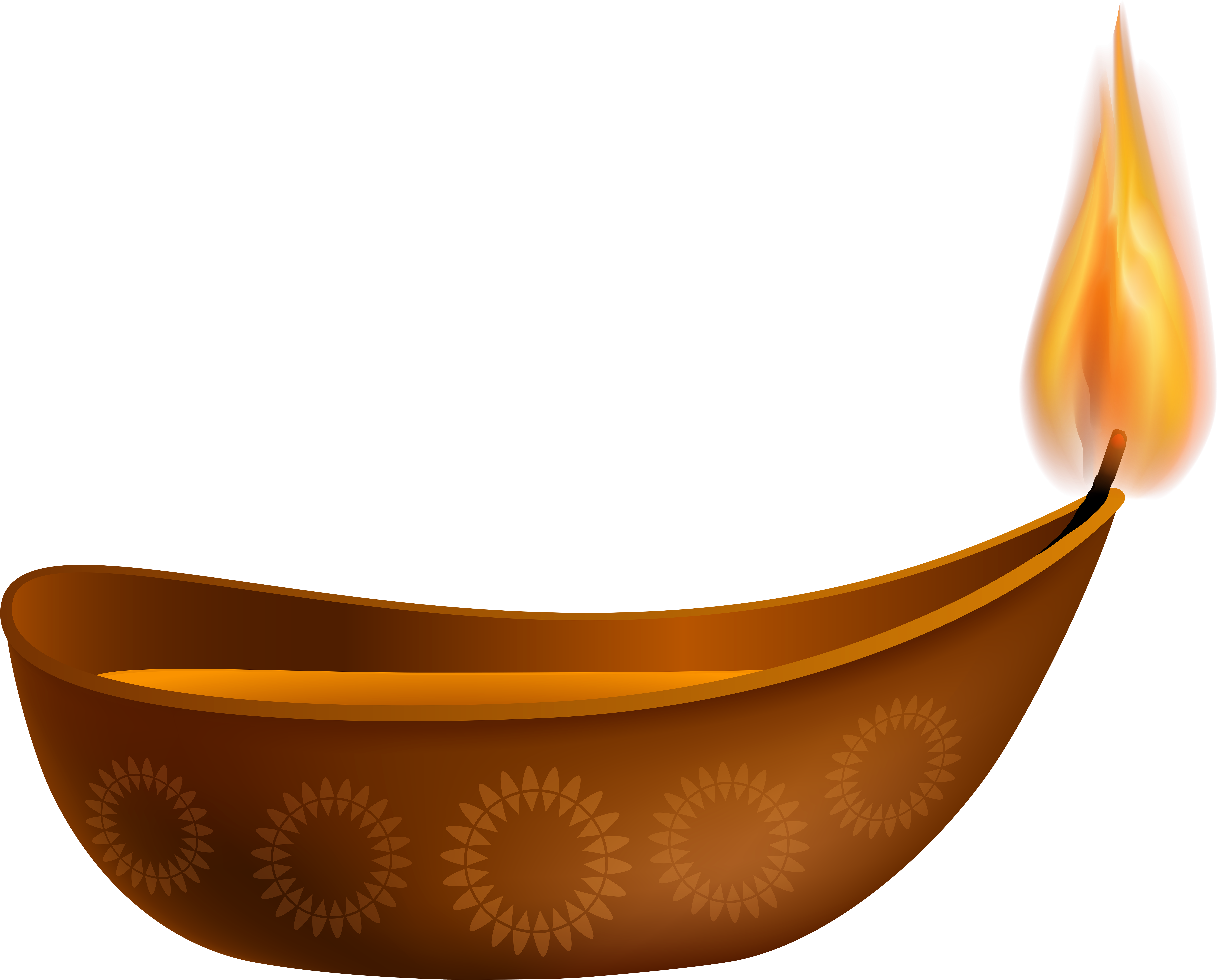 Diwali Clipart, Diwali Candles, Happy Diwali, Clip - Png Download (8000x6444), Png Download
