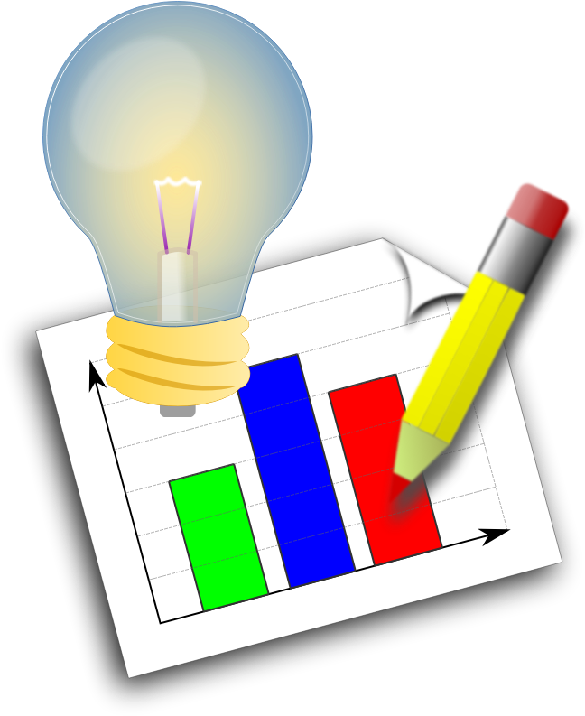 A Light Bulb Over A Bar Chart - Project Clipart Png Transparent Png (660x800), Png Download