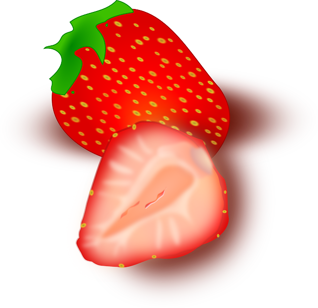 Red, Food, Fruit, Cartoon, Strawberry, Plant, Berry - Strawberry Clip Art - Png Download (640x619), Png Download