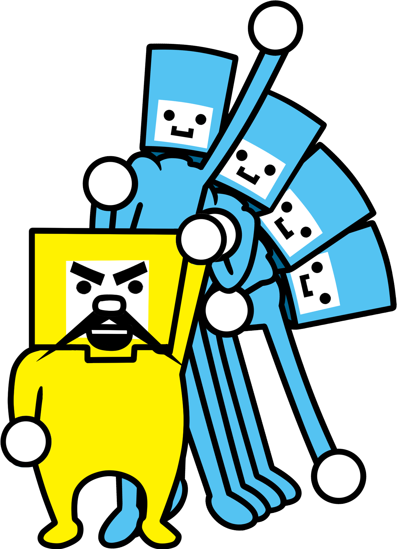 Dancing Clipart Dance Troupe - Space Dance Rhythm Tengoku - Png Download (1268x1751), Png Download