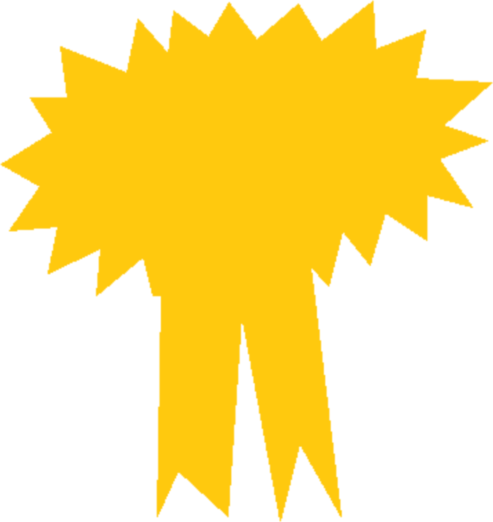 Ribbon Award Prize Rosette Medal - #1 Award Ribbon Clipart - Png Download (708x750), Png Download