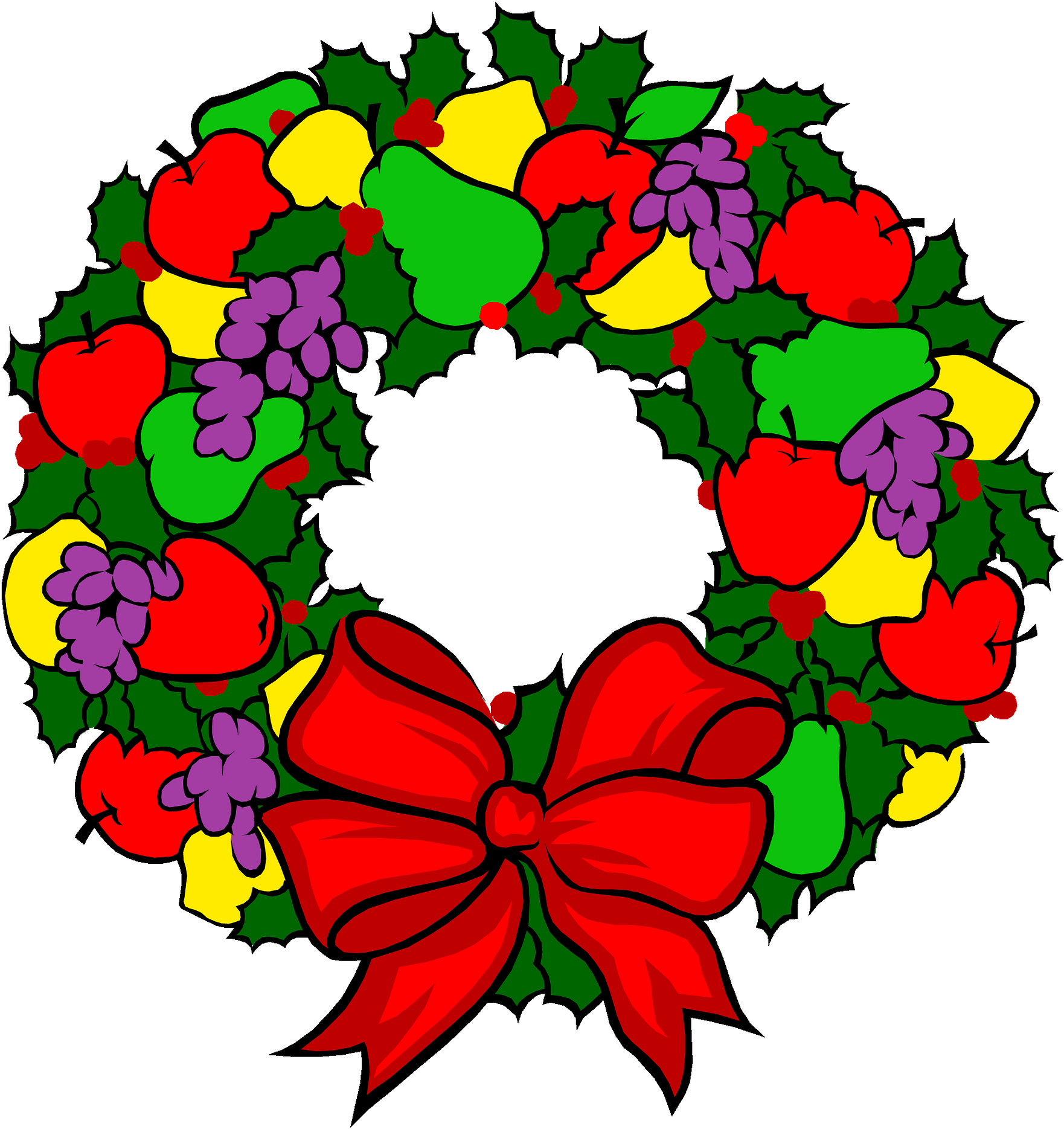 Wreath Floral Design Flower Christmas Day Clip Art - Rainbowwreath Square Car Magnet 3" X 3" - Png Download (707x750), Png Download