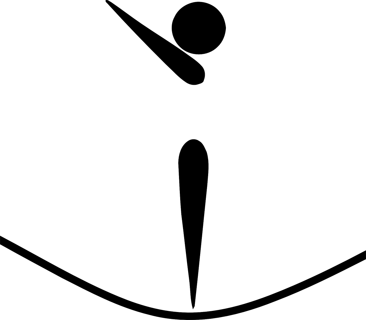 Olympic Sports Pictograms Olympic Sports Gymnastics - Trampoline Pictogram Clipart (600x525), Png Download