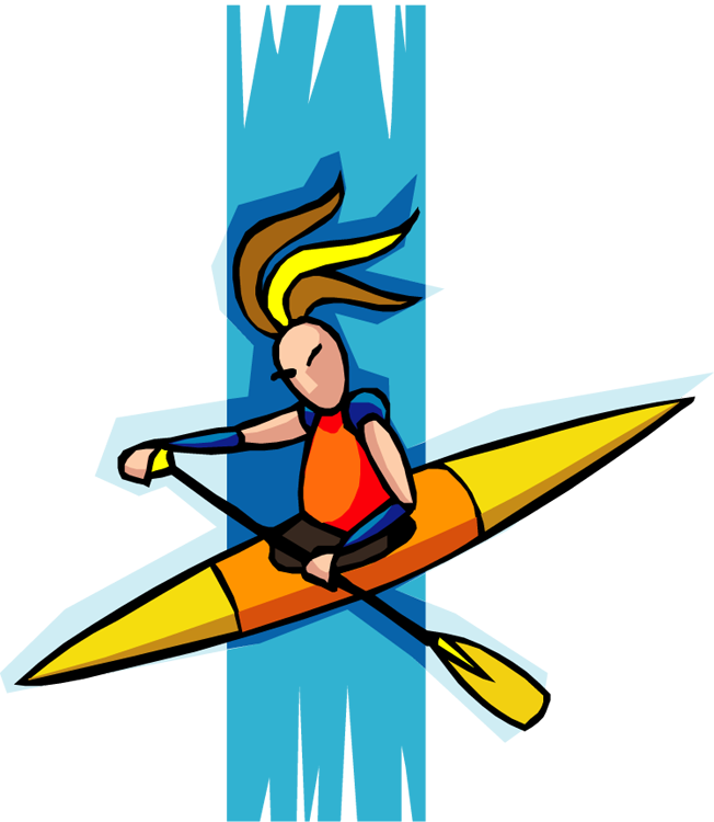 Kayak Clipart Recreation - Kayak - Png Download (652x750), Png Download