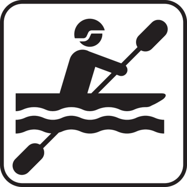 Kayak - Canoeing Symbol Clipart (640x640), Png Download