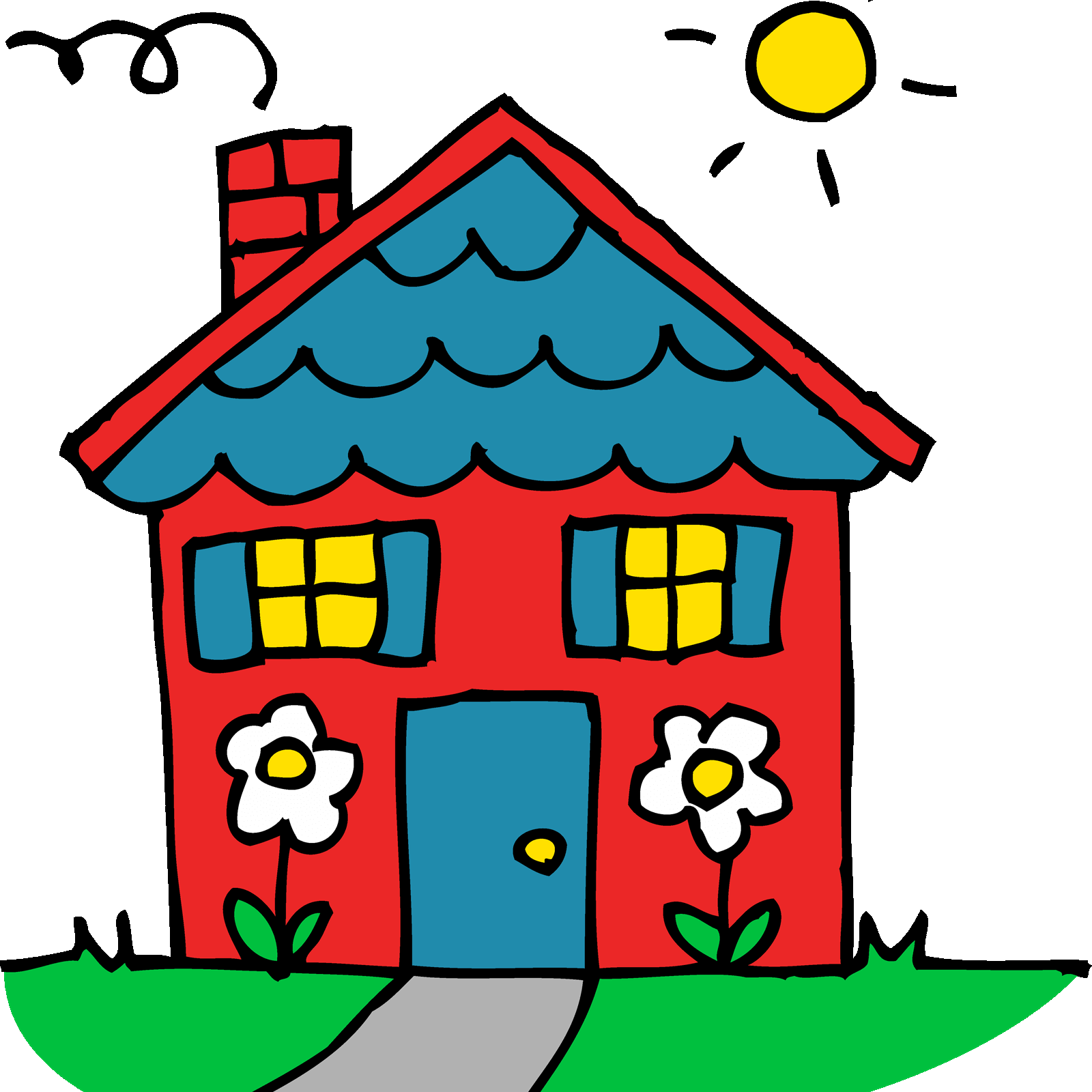 Goodbye, Childhood Home - Home For Kids Clipart (1600x1600), Png Download