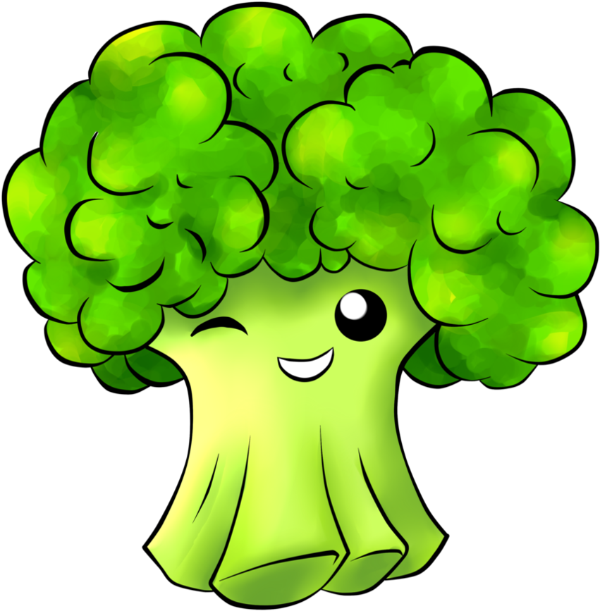 African Animal Clipart - Cute Broccoli Png Transparent Png (894x894), Png Download