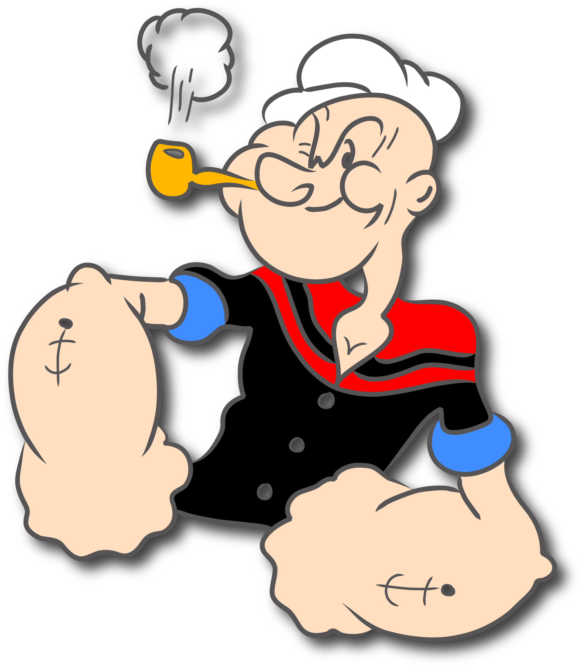 Liver Clipart Animated - Popeye Cartoon Png Transparent Png (2002x2293), Png Download