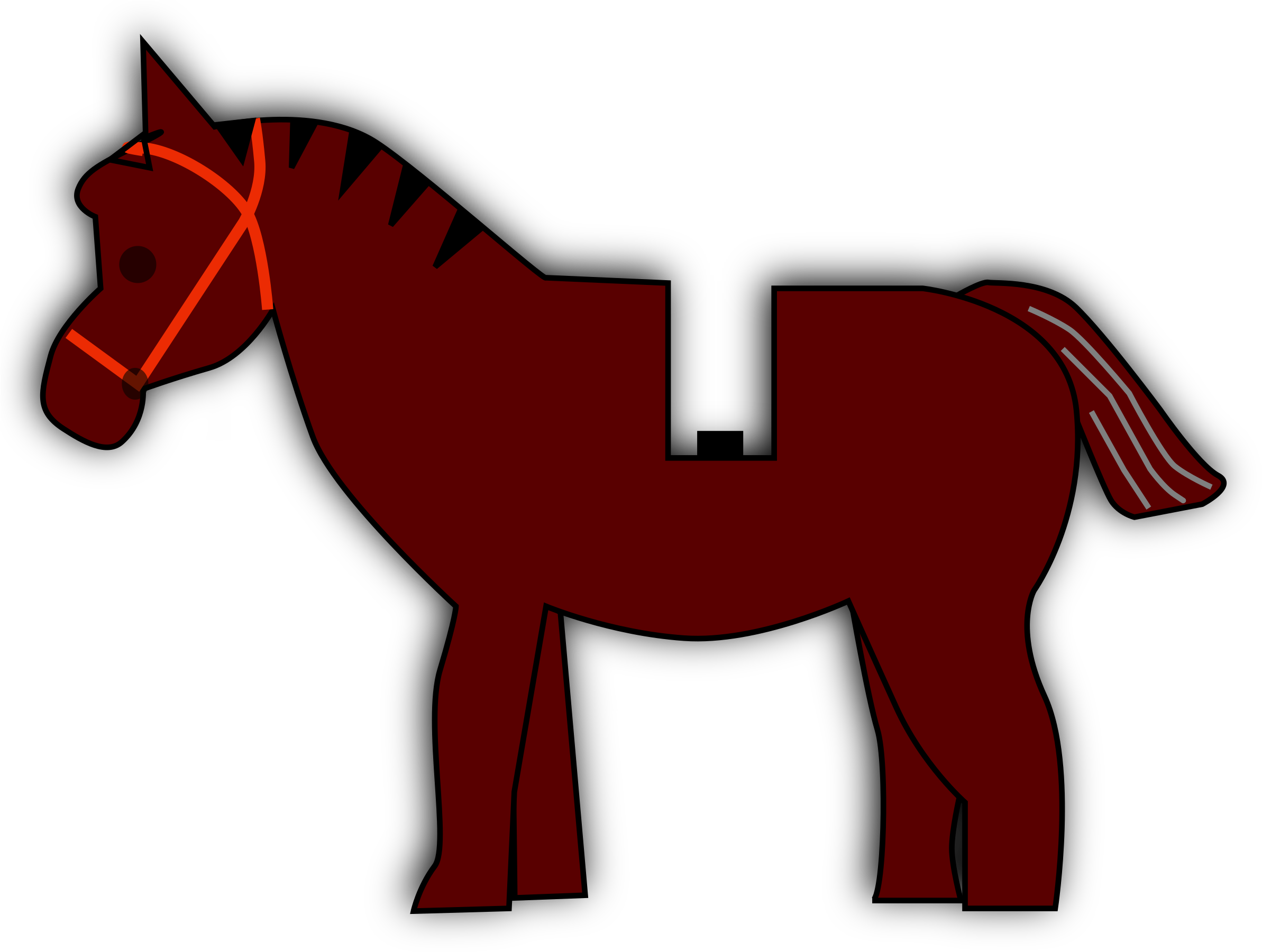 Big Image - Lego Horse Vector Clipart (2400x1814), Png Download