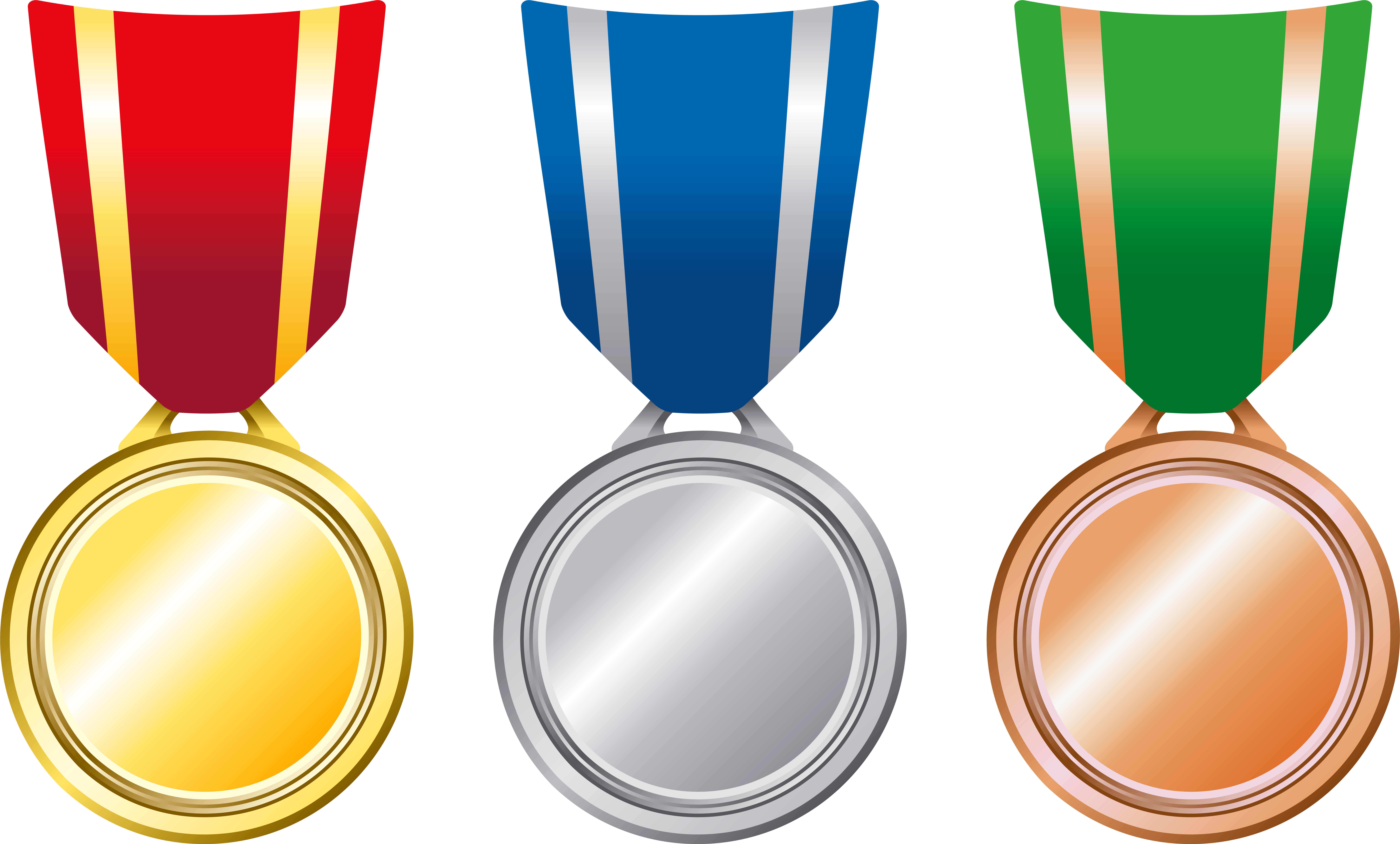 Bronze Clipart Golden Medal - Png Download (9675x5944), Png Download