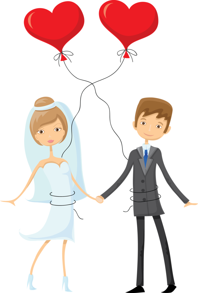 ♛this Is Me♛ Wedding - Novio Y Novia De Boda Vector .png Clipart (694x1024), Png Download