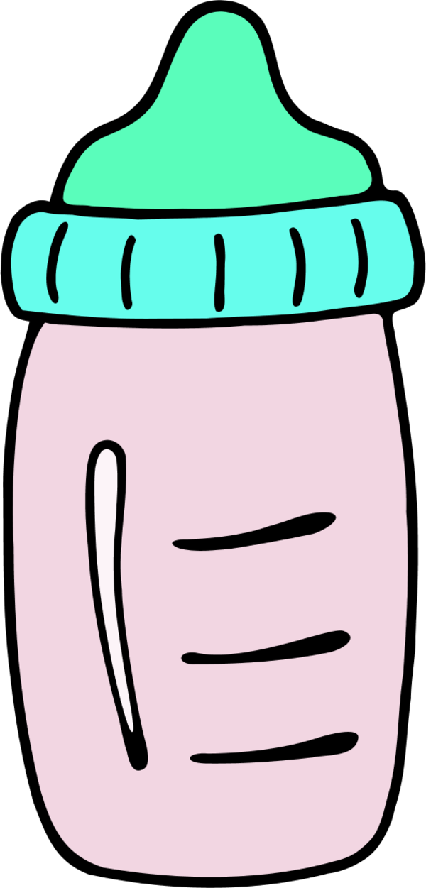 Vector Clip Art - Baby Bottle Clip Art - Png Download (600x1251), Png Download