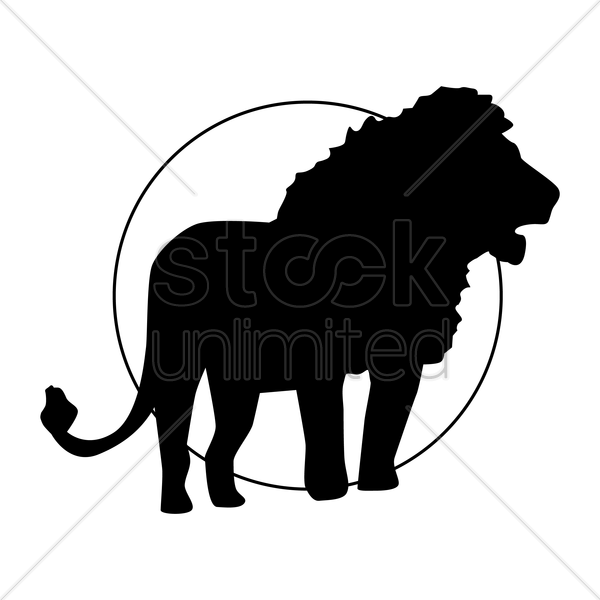 Silhouette Clipart Lion Cat Clip Art - Silhouette - Png Download (600x600), Png Download