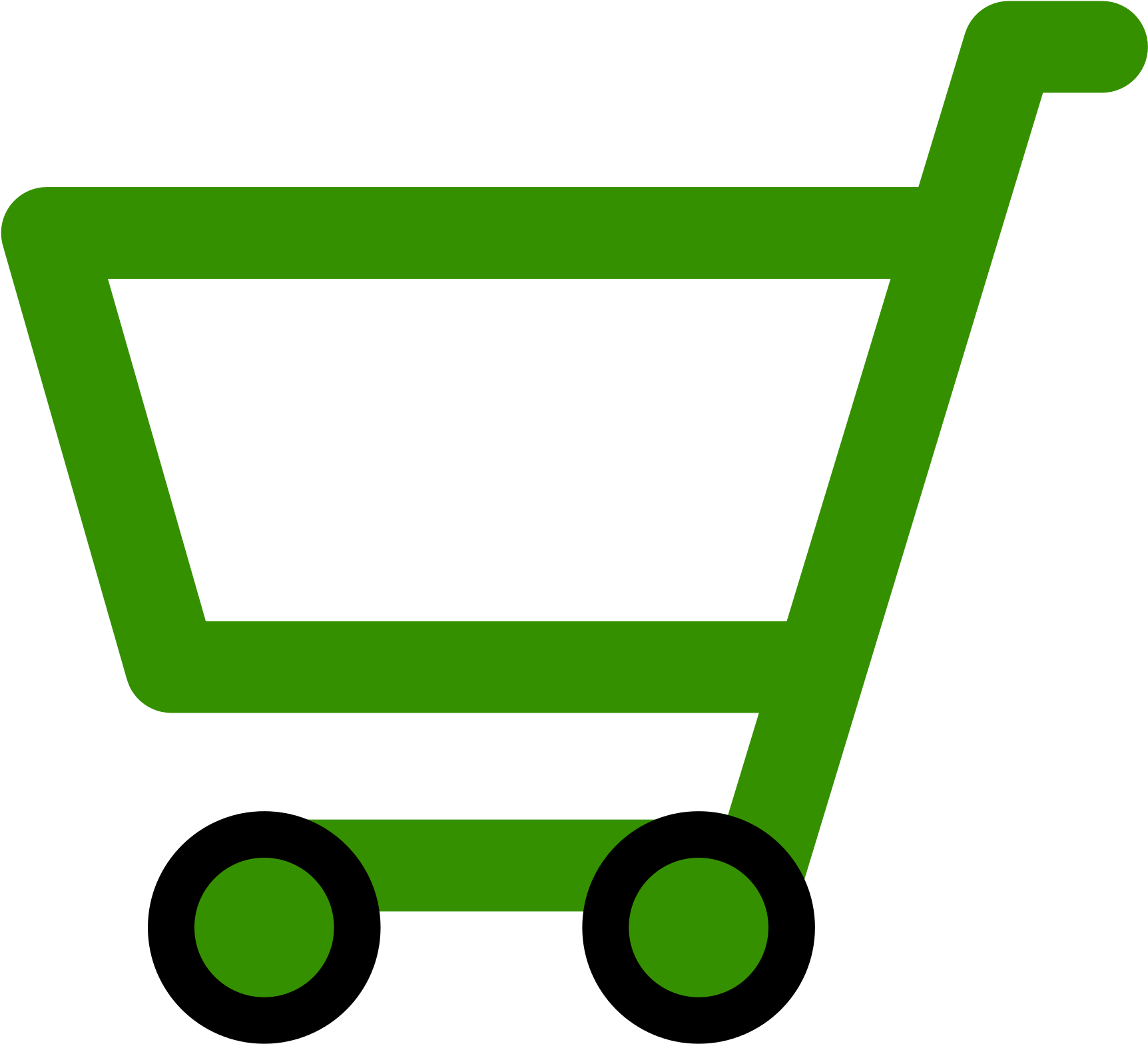 File Shopping Cart Icon - Shopping Cart Icon Green Clipart (2000x1638), Png Download