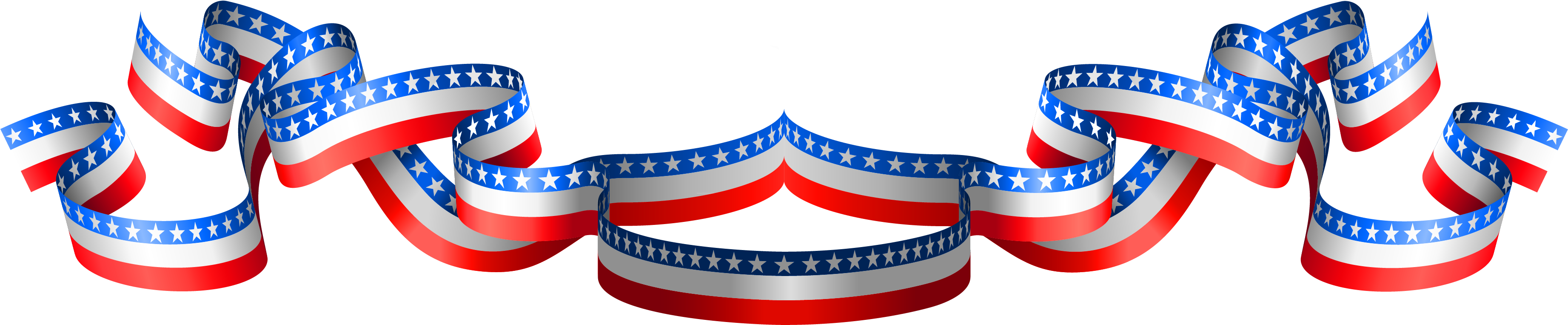 Clip Art Border Flag Usa Clipart S6uvbs - Png Download (3792x1040), Png Download