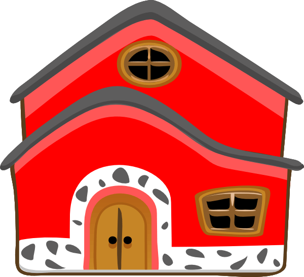 Clipart House Colonial House Clip - Green House - Png Download (600x548), Png Download